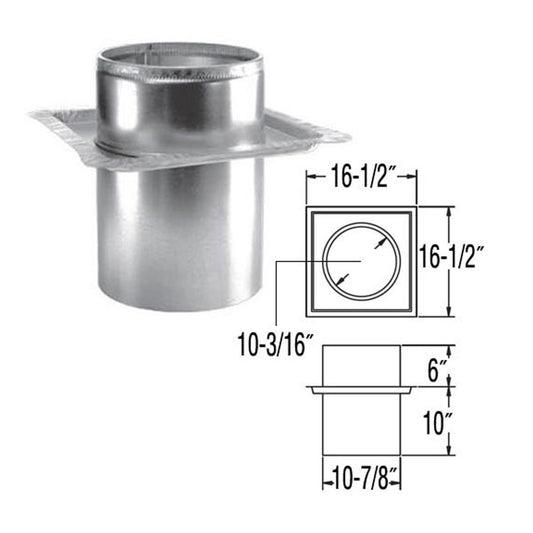 6" DuraPlus Firestop Radiation Shield - 6DP-FRS