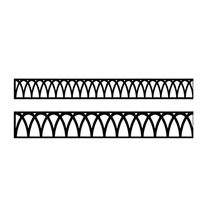 White Mountain Hearth Arch Louvers, Matte Black DVG1ABL
