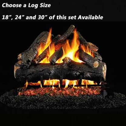 18''-30'' Peterson Real Fyre American Oak Vented Natural Gas Log Kit