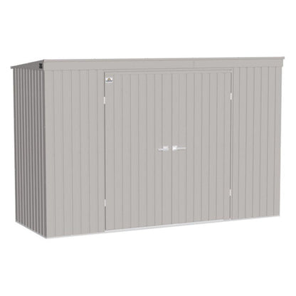 Arrow Elite Steel Storage Shed  10 x 4  Cool Gray