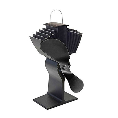 EcoFan AirMax Heat Powered Wood Stove Fan - Black  Colored Blades