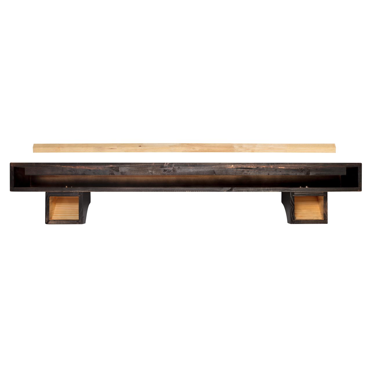 72" Shenandoah Fireplace Shelf by Pearl Mantels - Espresso Distressed Finish