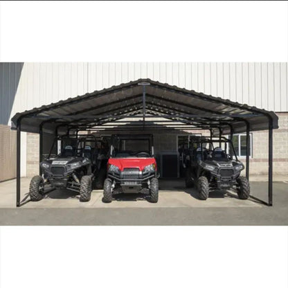 Arrow Carport 20 x 20 x 7 Ft. - Charcoal