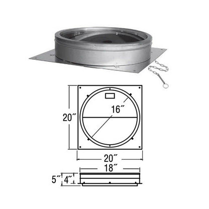 16'' DuraTech Anchor Plate with Damper - 16DT-APD