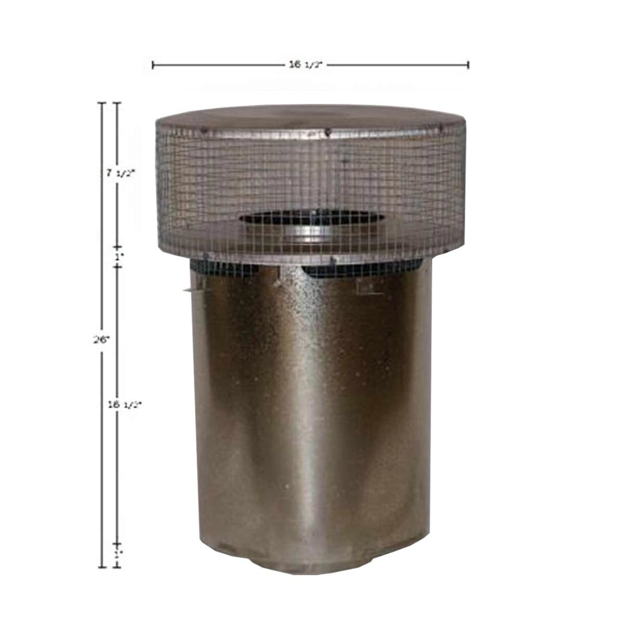8" Superior Round Chimney Cap with Mesh