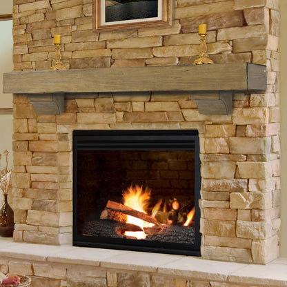 72" Shenandoah Fireplace Shelf by Pearl Mantels - Dune Distressed Finish