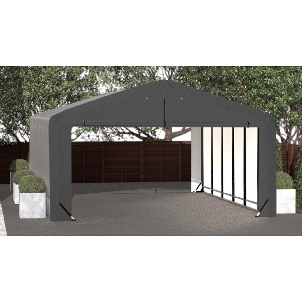 ShelterTube 20' x 27' x 12' Wind & Snow-Load Rated Garage - Gray