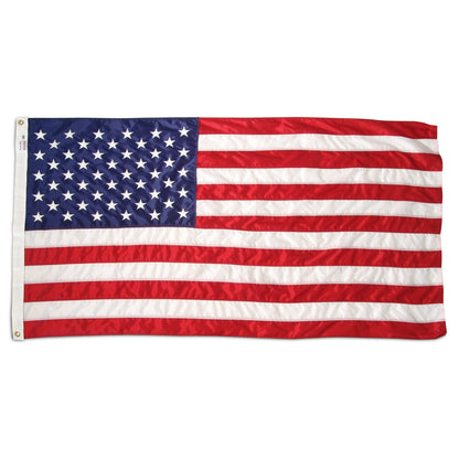 20ft Valley Forge Silver Aluminum Flagpole with 3'x5' Sewn Nylon US Flag