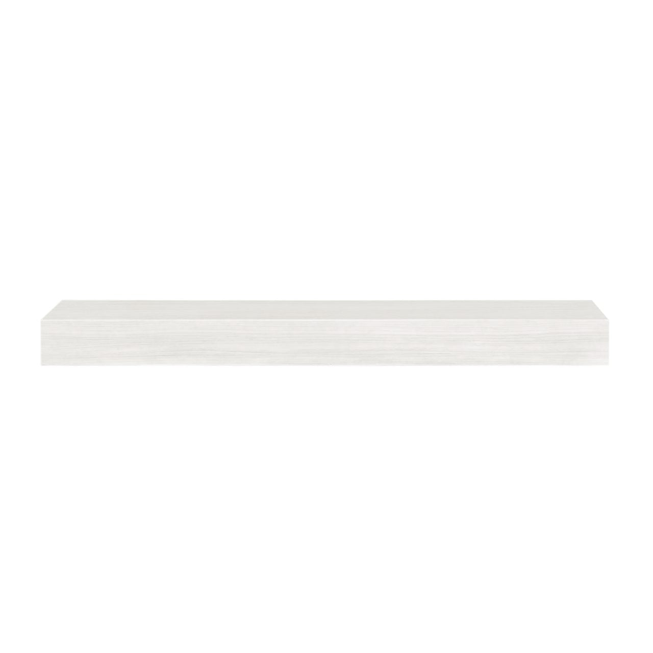 48" Zachary Non-Combustible Fireplace Shelf by Pearl Mantels - Whitewash Finish