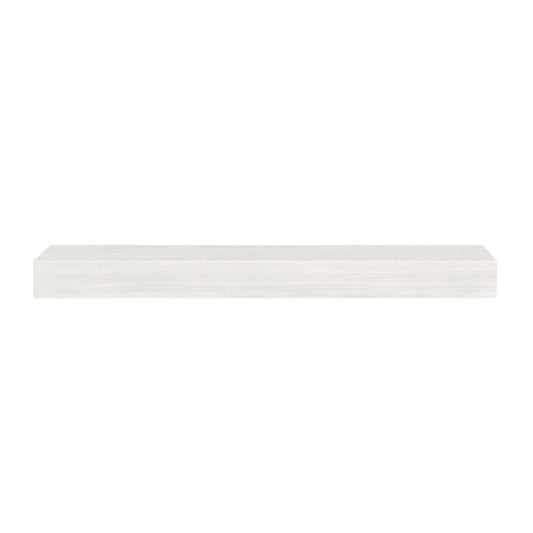 48" Zachary Non-Combustible Fireplace Shelf by Pearl Mantels - Whitewash Finish