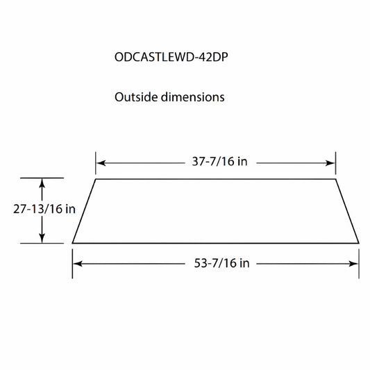 Outdoor Lifestyles Drain Pan For 42" Castlewood - ODCASTLEWD-42DP