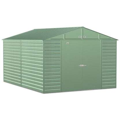 Arrow Select 10 x 14 Steel Storage Shed -  Sage Green