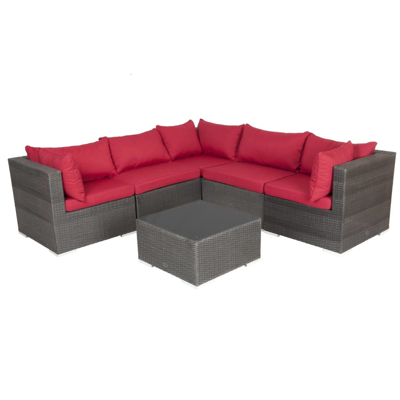 Mocha Wicker Sofa Patio Set