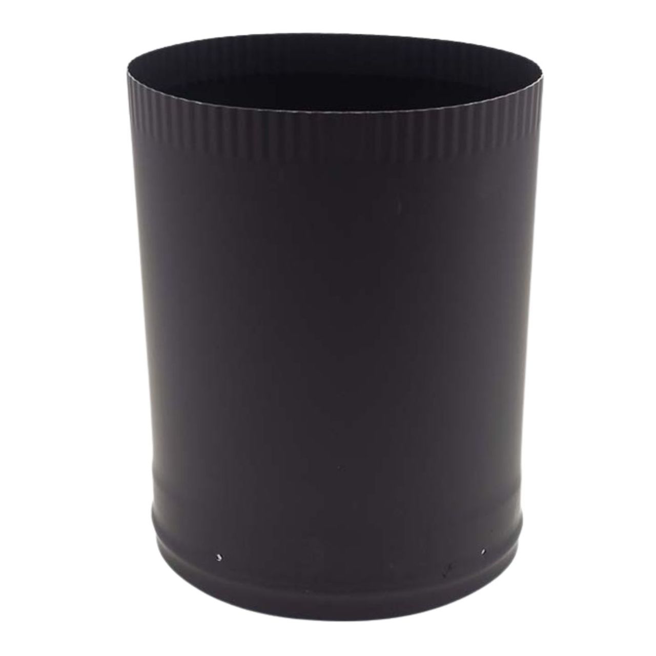 8" Ventis Single-Wall Black Stove Pipe 22-Gauge Cold-Rolled Steel - Offset Oval To Round - VSBOAO