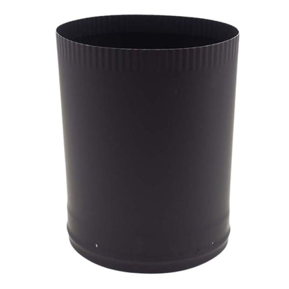 8" Ventis Single-Wall Black Stove Pipe 22-Gauge Cold-Rolled Steel - Offset Oval To Round - VSBOAO