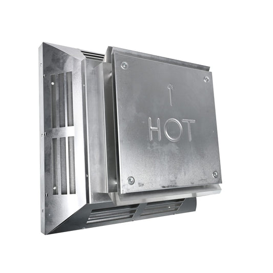 4" x 6 5/8" DirectVent Pro Aluminum Square Horizontal Termination Cap - 46DVA-HC