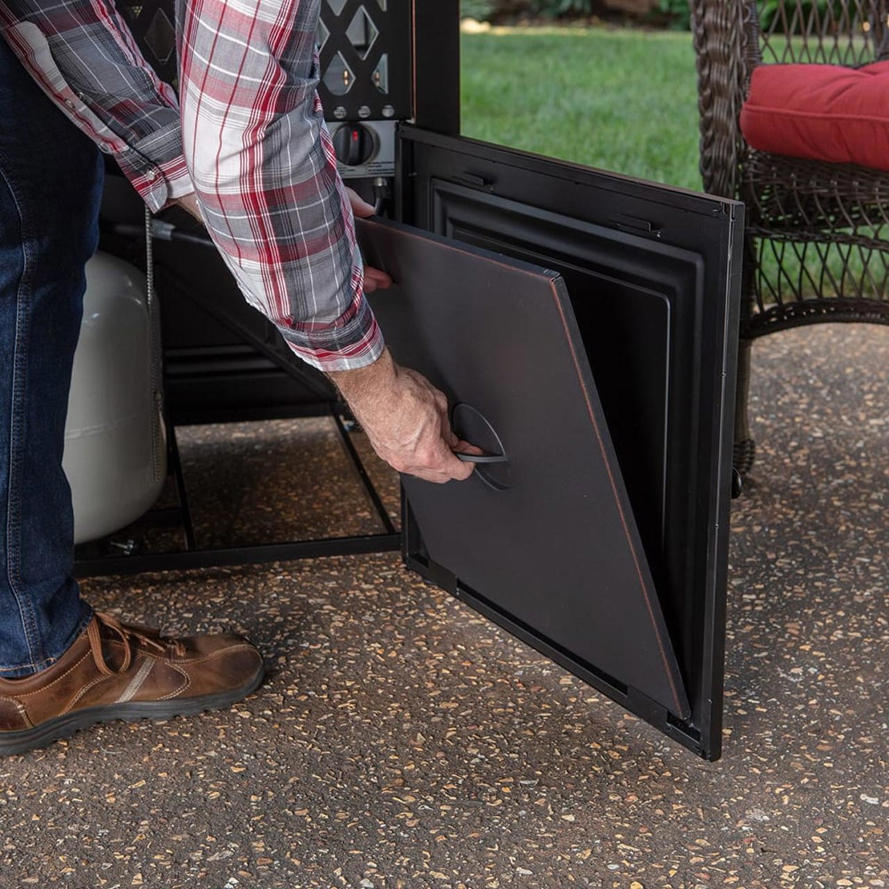 The Donovan Dual-Heat LP Gas Outdoor Firepit