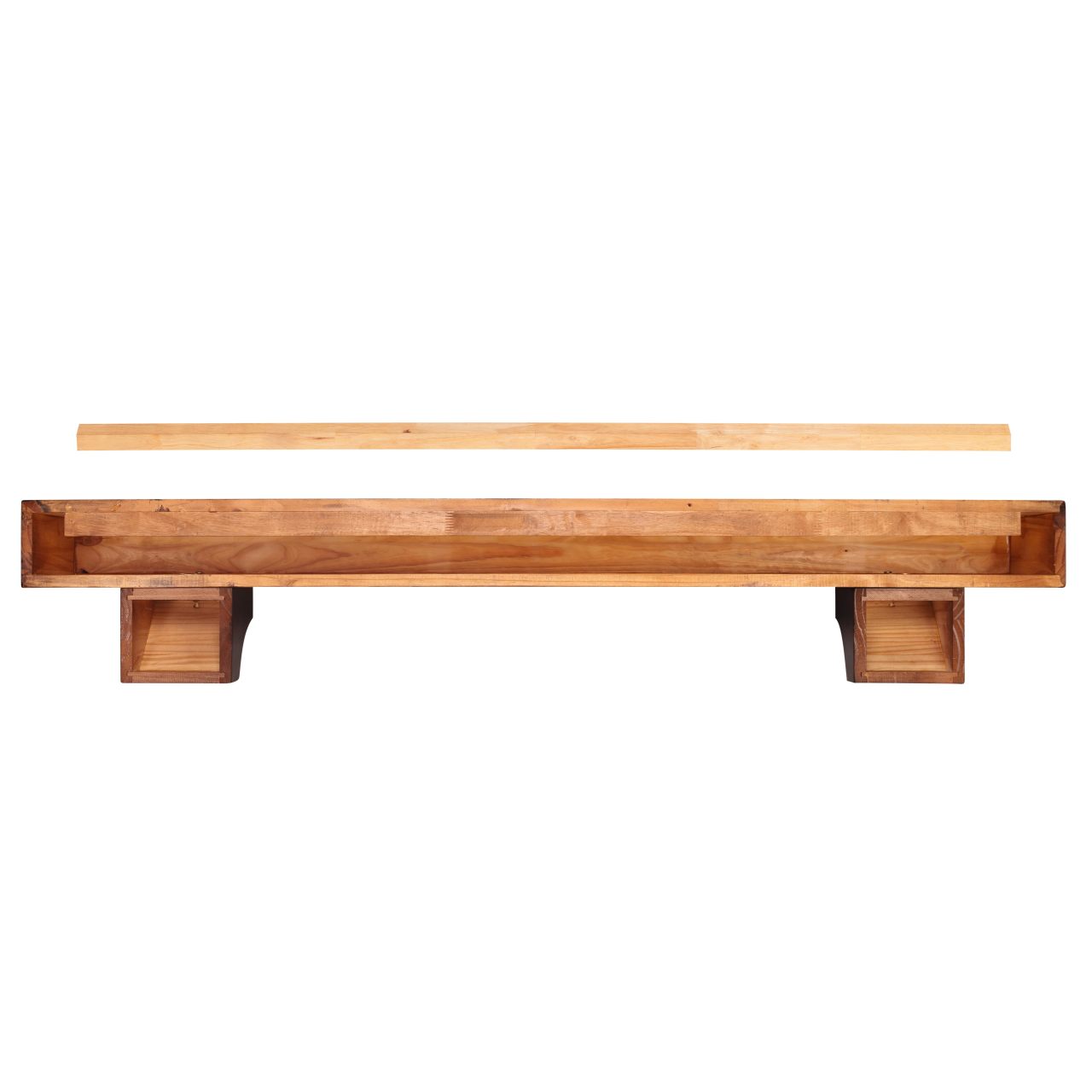 72" Shenandoah Fireplace Shelf by Pearl Mantels - Cherry Distressed Finish