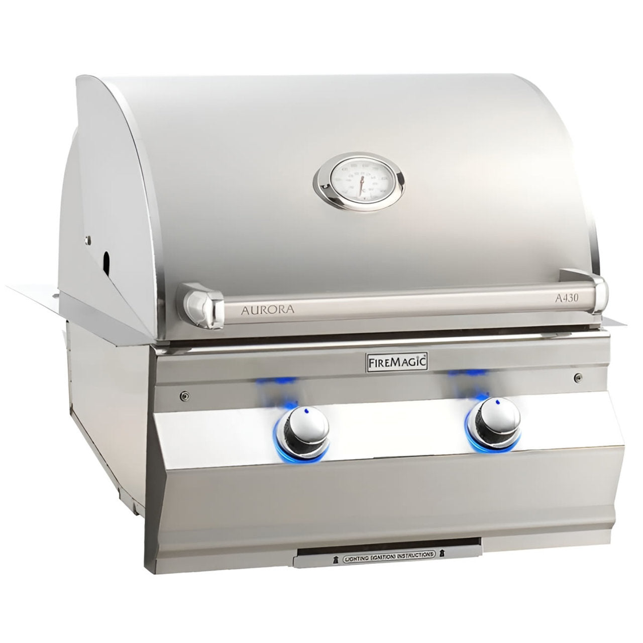 FireMagic A430i Aurora 24" Built-In Grill with Analog Thermometer and Infrared Burner - NG-LP - A430I7LA