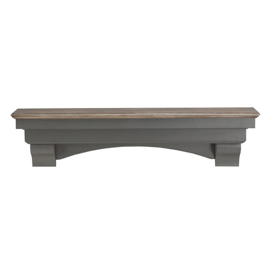 48" Hadley Fireplace Shelf by Pearl Mantels - Cottage Distressed Finish