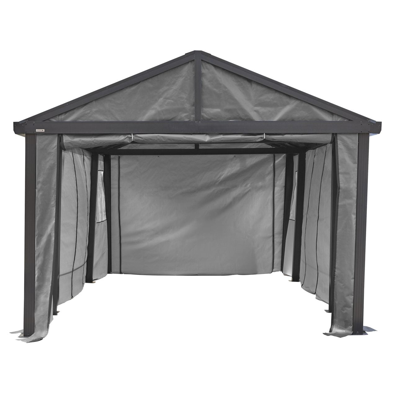 Samara 12' x 20' Carport Enclosure Kit - Gray