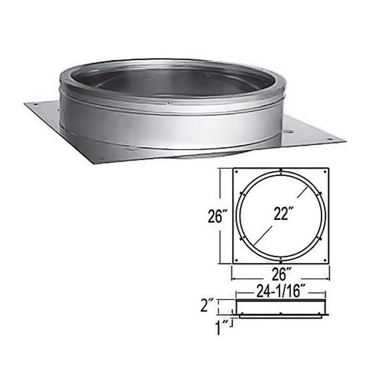 22'' DuraTech Anchor Plate - 22DT-AP