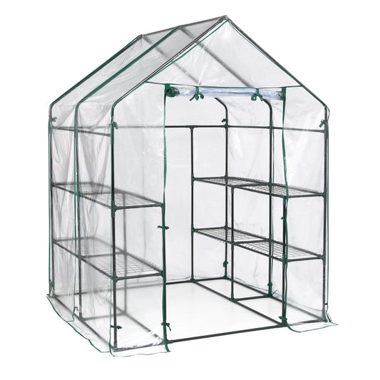 Grow IT 4' 8" x 4' 8" x 6' 5" Small Greenhouse - Clear Cover