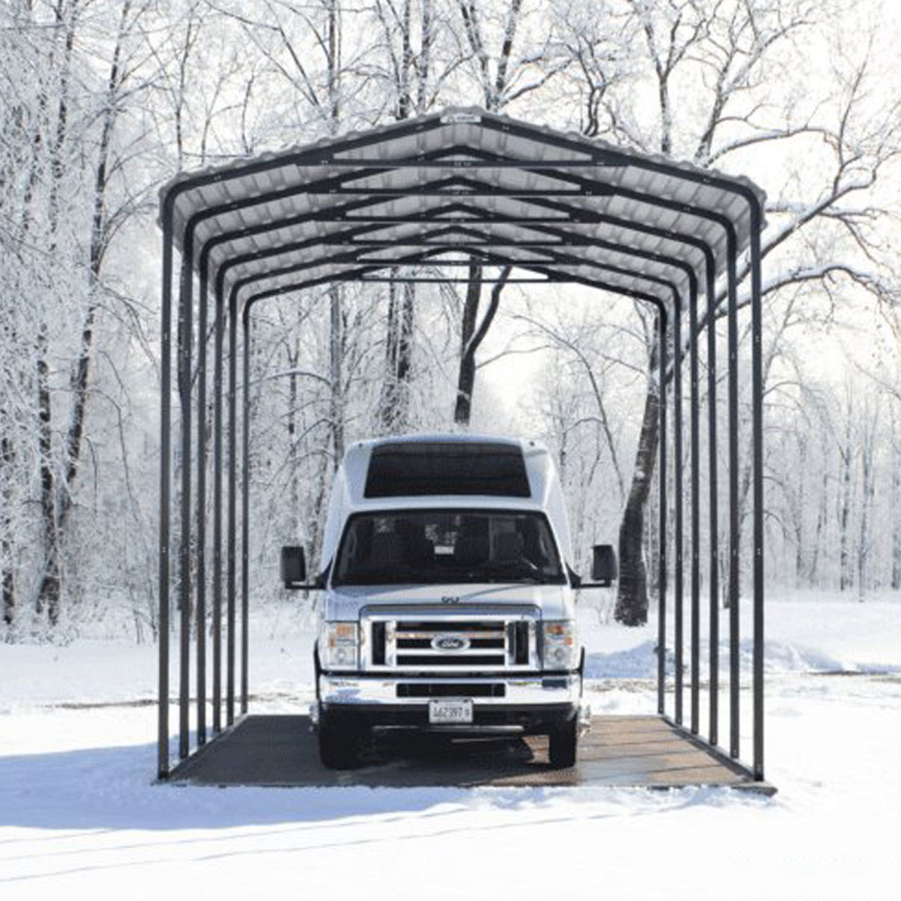 Arrow RV Carport 14 x 20 x 14 Ft. - Eggshell