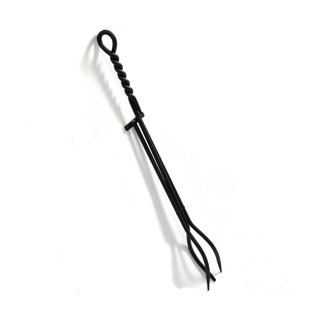 Individual Wrought Iron Tongs - Rope Design