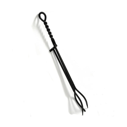 Individual Wrought Iron Tongs - Rope Design