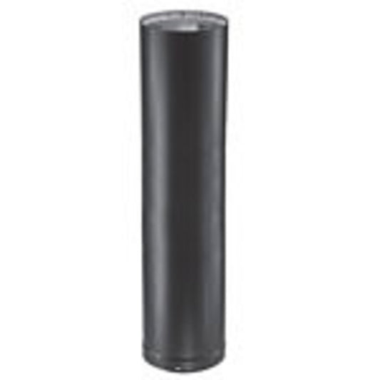 8" x 18" DVL Double-Wall Black Stove Pipe - 8DVL-18