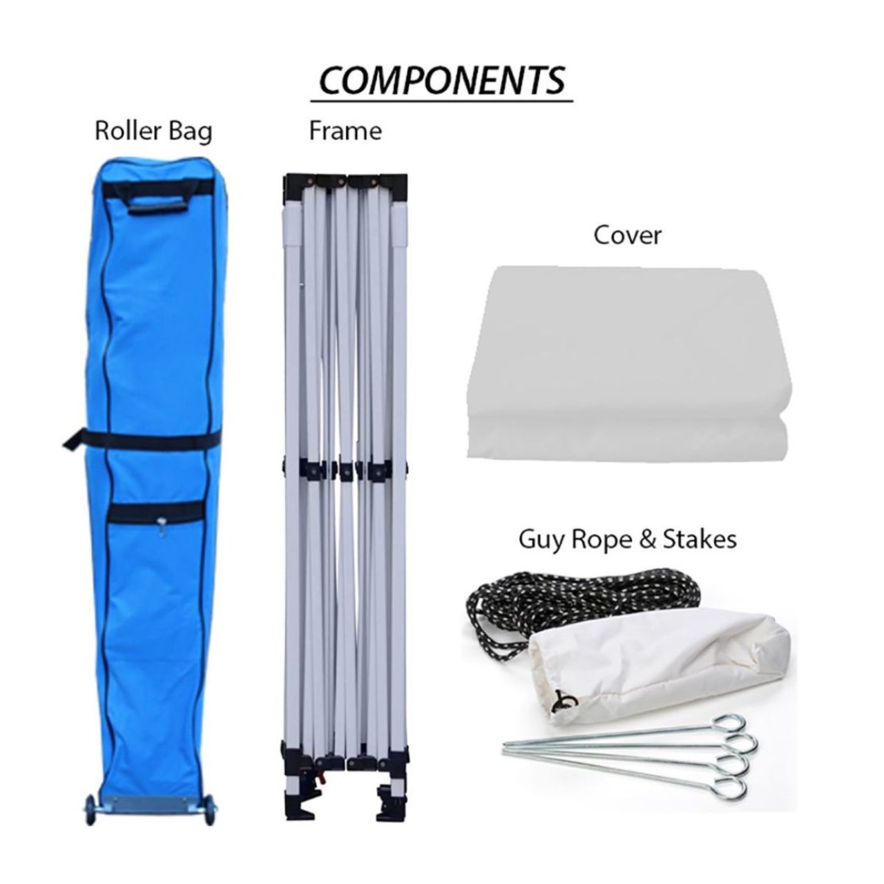 King Canopy 10' x 20' Tuff Tent Canopy - White