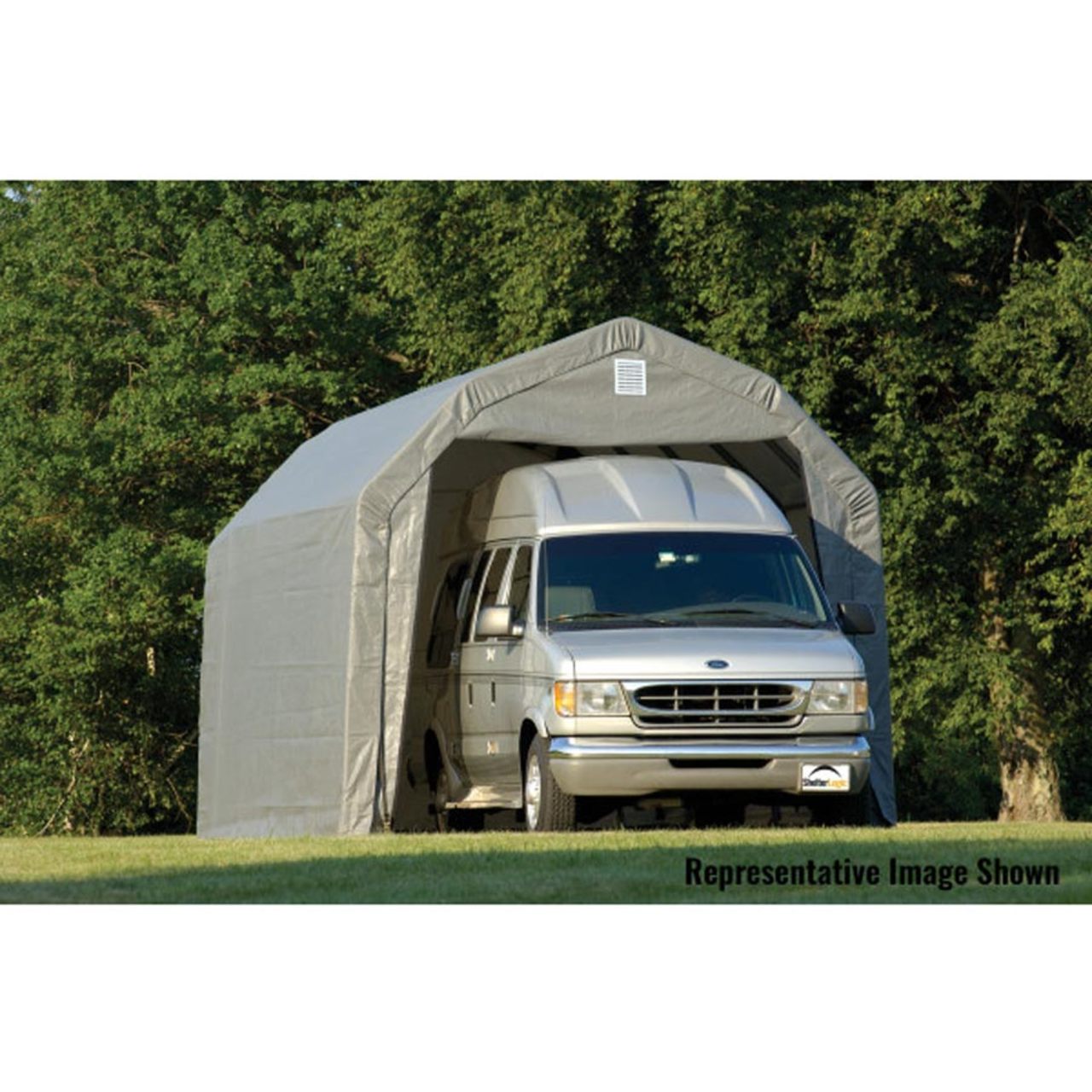 ShelterCoat 12' x  28' Garage Barn - Gray - 97253