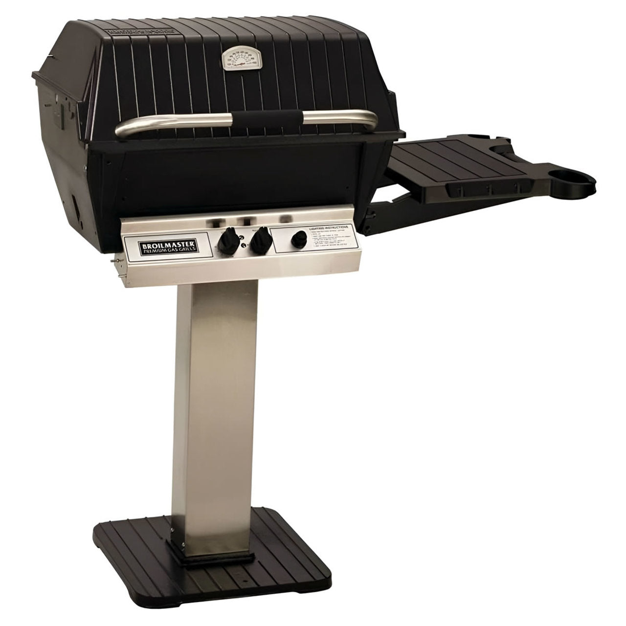 Broilmaster Premium NG Gas Grill Package With Stainless Steel Patio Post - P3PK7N