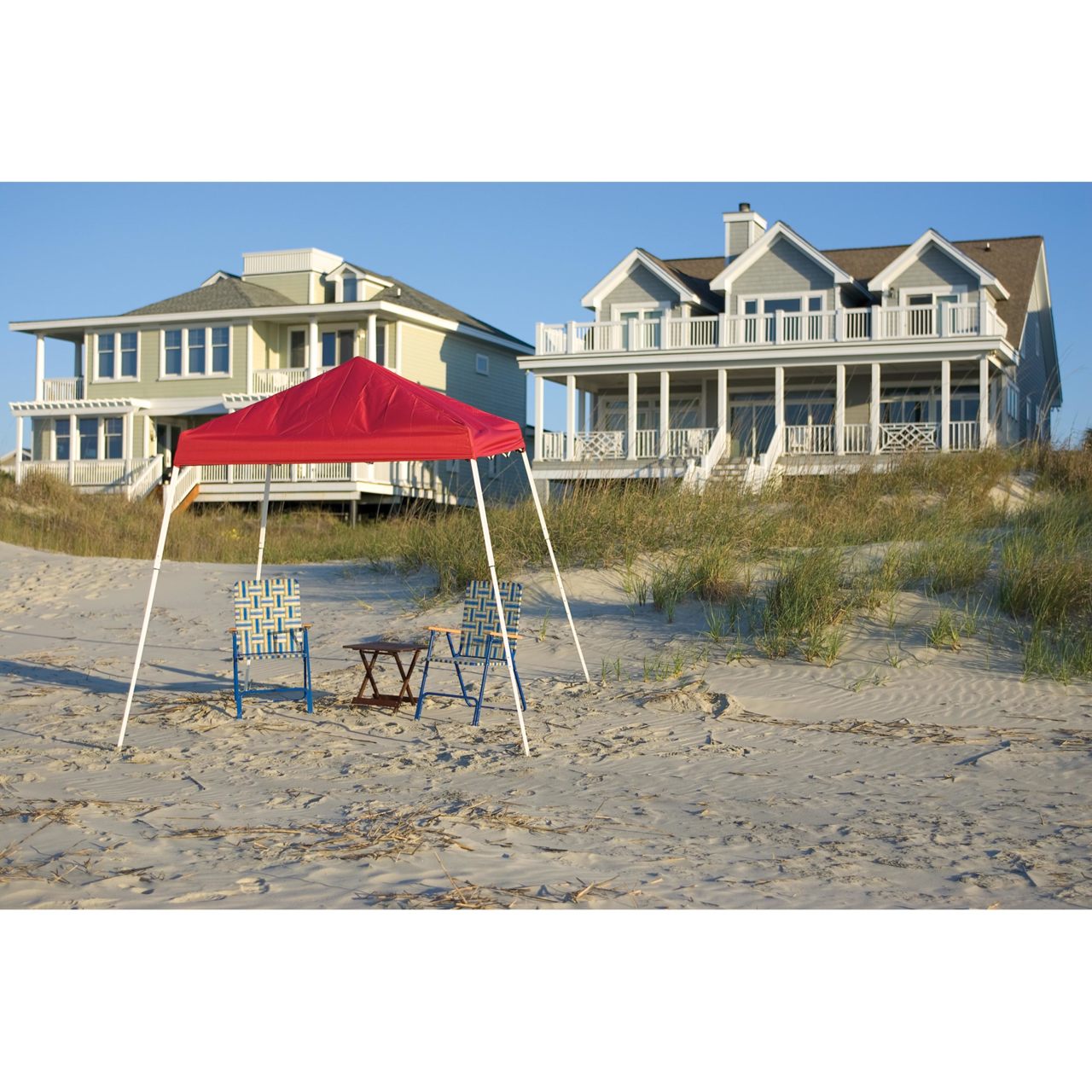 Pop-Up HD 8' x 8' Slant Leg Canopy -  Red