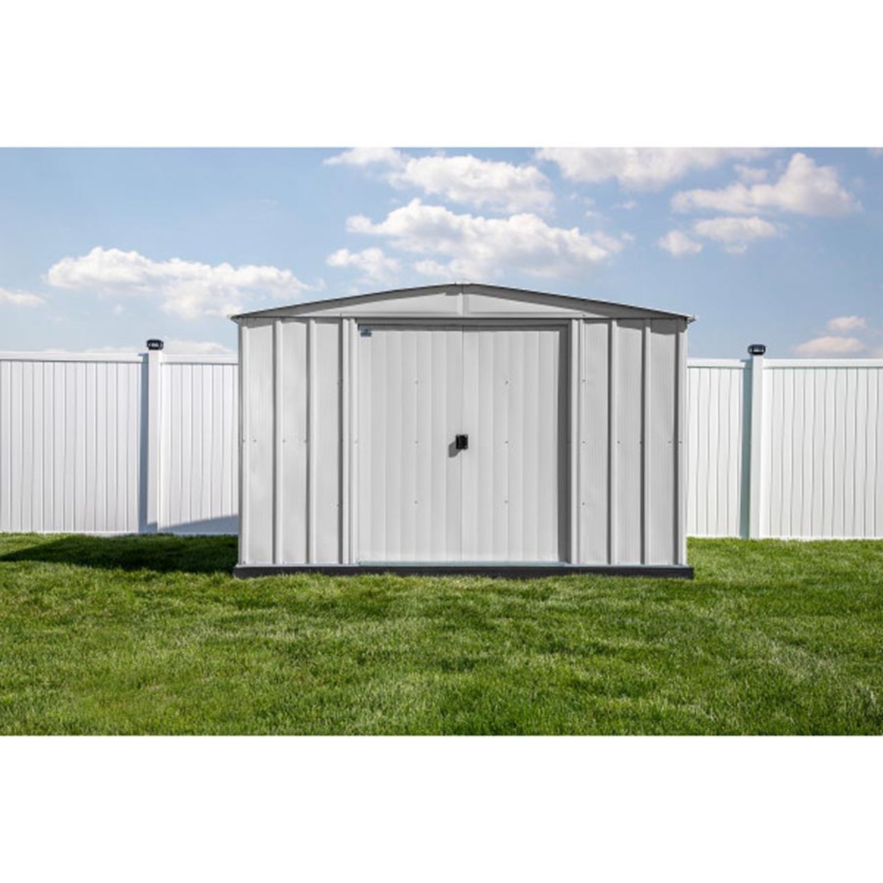 Arrow Classic Steel Storage Shed  10' x 12' - Flute Gray
