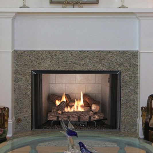 Superior 36" VRT2500 Series Vent-Free Clean Face Fireplace - White Stacked Liner