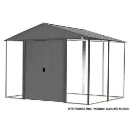 Ironwood 8' x 8' Galvanized Steel Hybrid Shed Kit - Anthracite