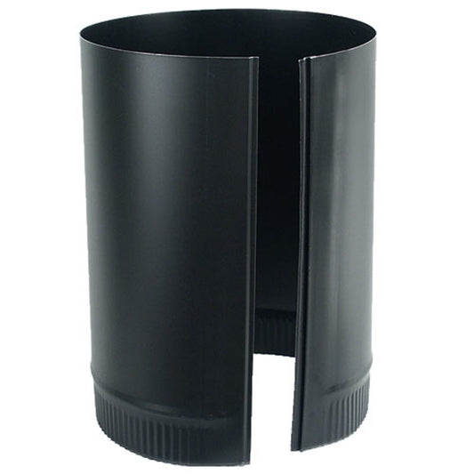 8" x 12" 24-Ga. Snap-Lock Black Stovepipe