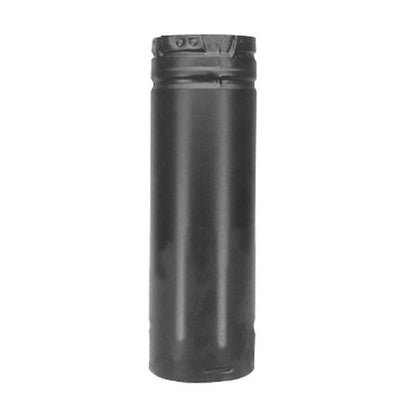 3" x 6" PelletVent Pro Black Pellet Stove Chimney Pipe - 3PVP-06B
