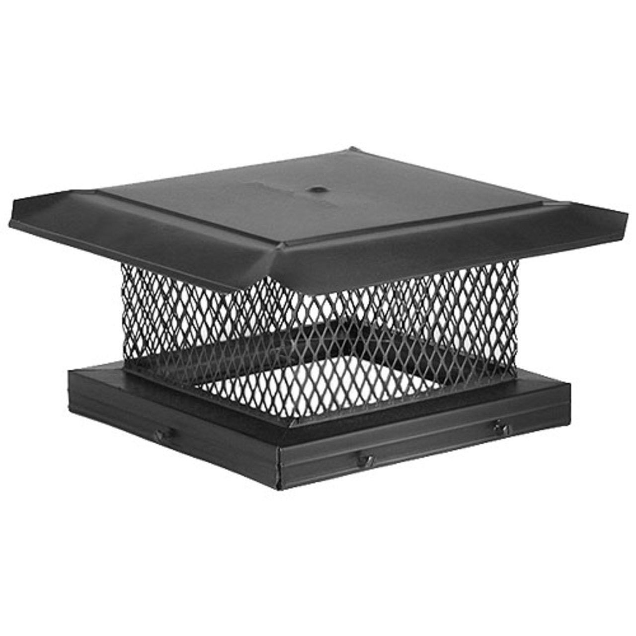 8" x 8" HomeSaver Pro Galvanized Stainless Single-Flue Chimney Cap - 14701