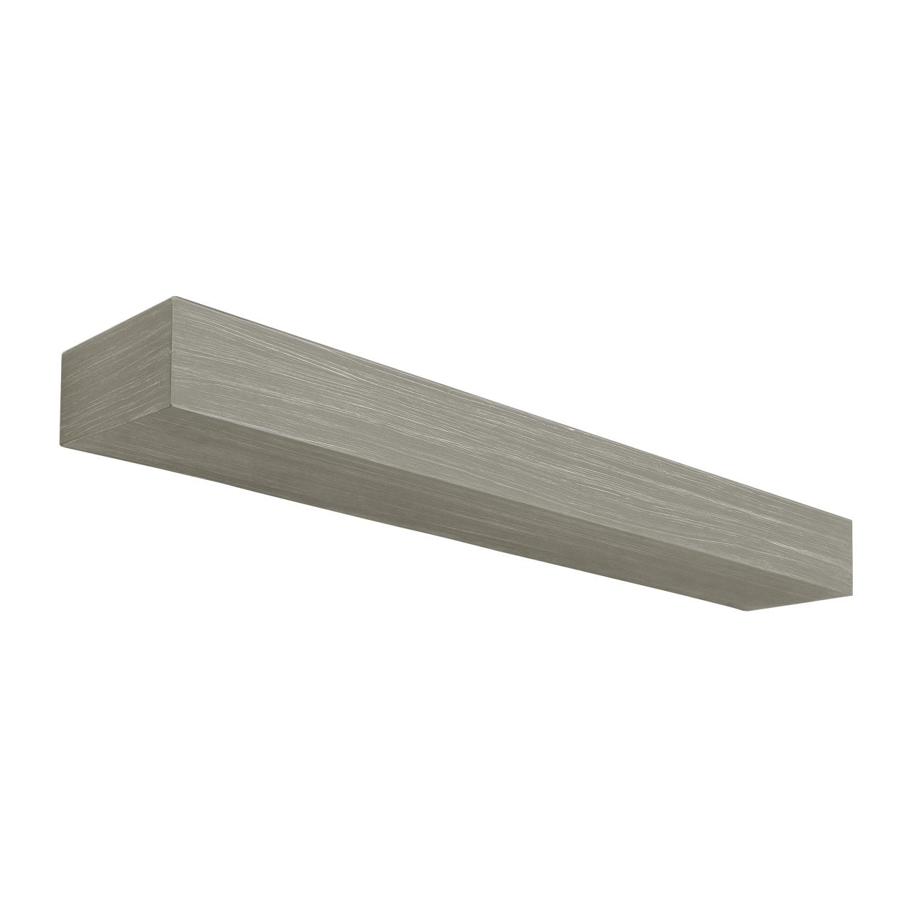 60" Zachary Non-Combustible Fireplace Shelf by Pearl Mantels - Graywash Finish