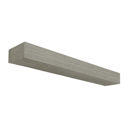 60" Zachary Non-Combustible Fireplace Shelf by Pearl Mantels - Graywash Finish