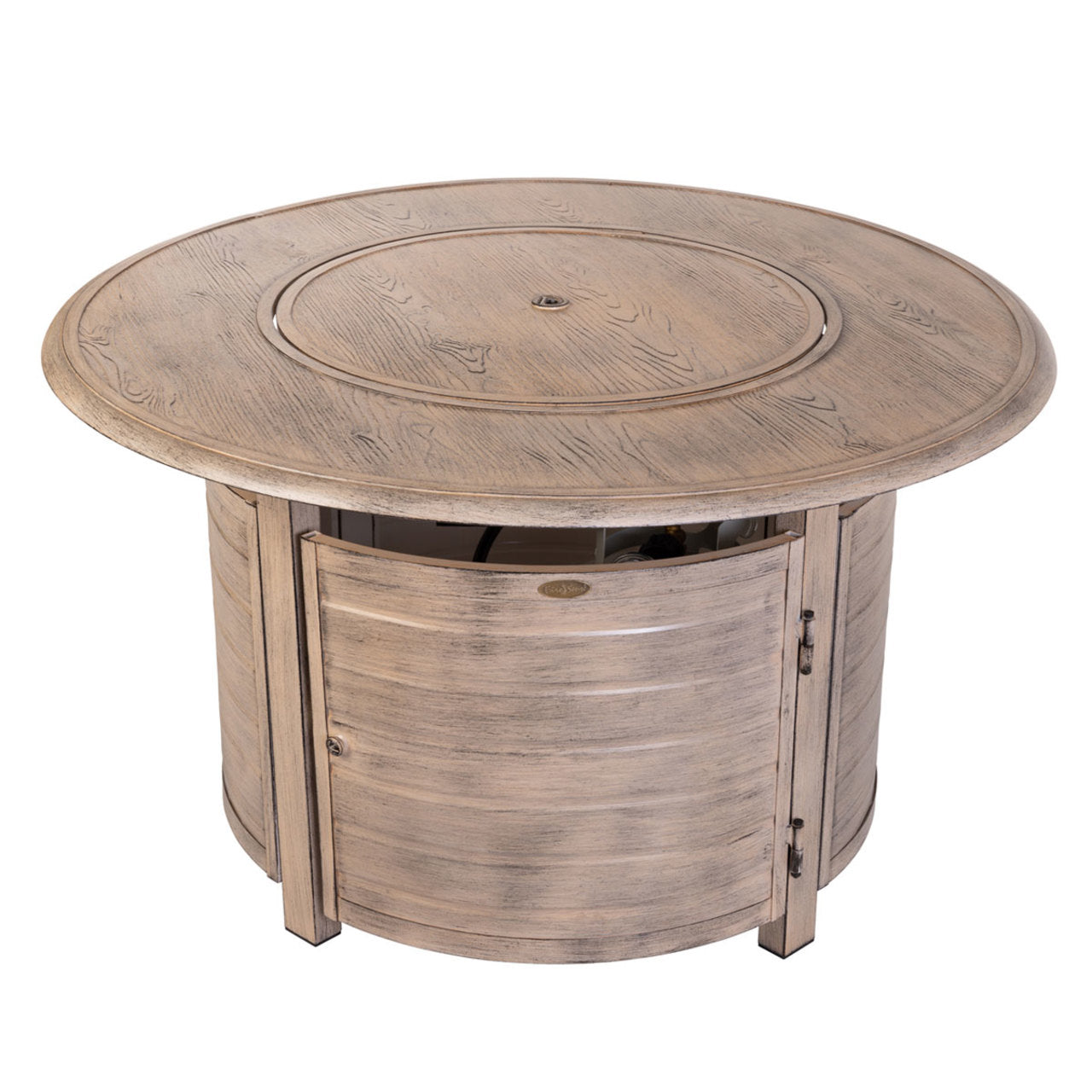 Thatcher Round LPG Fire Pit In Driftwood