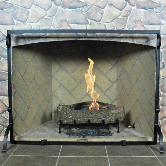 Wrought Iron Sparkguard - Black