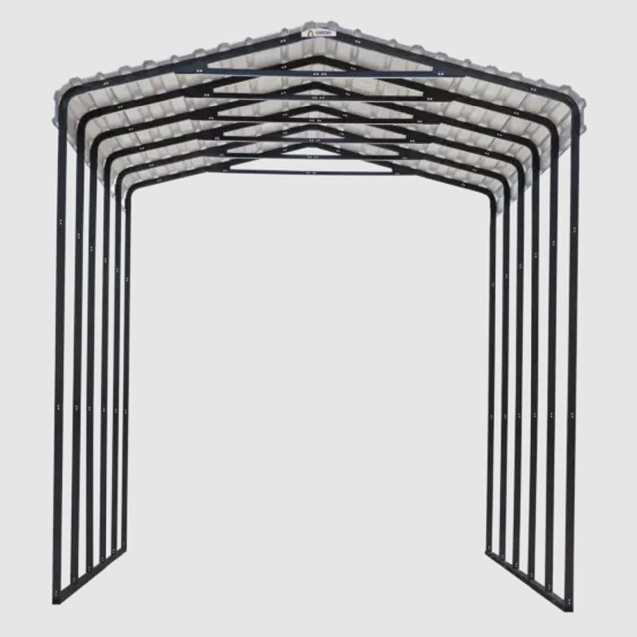 Arrow Carport 14 x 20 x 14 Ft. - Charcoal