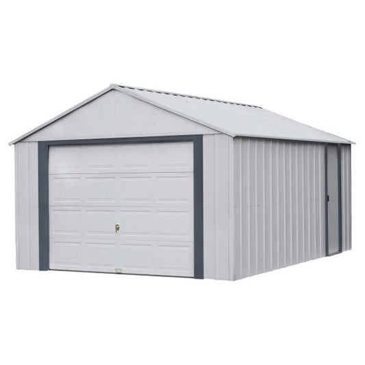 Arrow Murryhill 12' x 17' Steel Storage Garage/Building - Gray