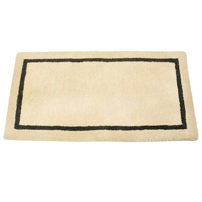 44" Rectangle Khaki with Taupe Contemporary Hearth Rug