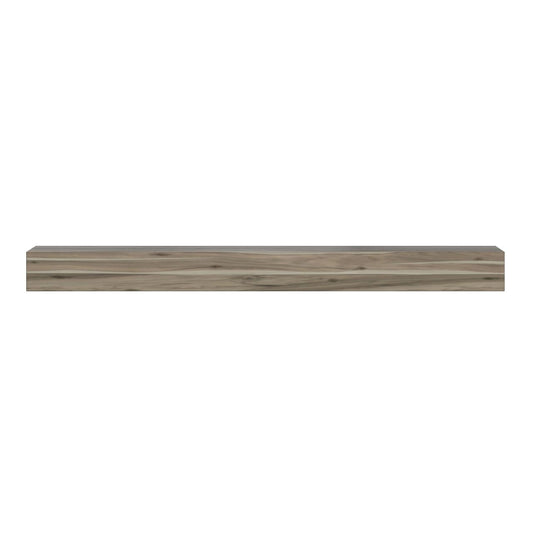 60" Acacia Fireplace Shelf by Pearl Mantels - Weathered Gray Finish