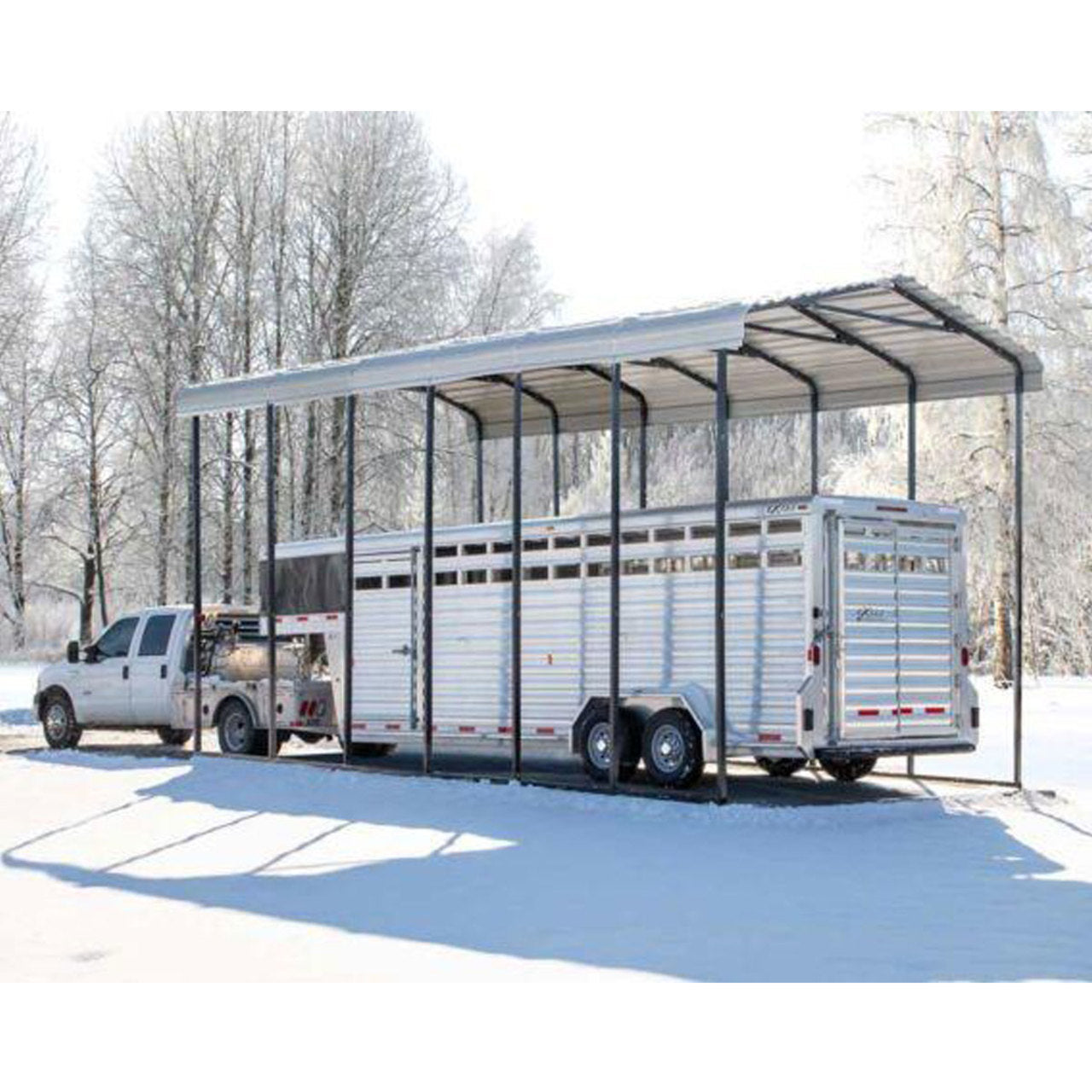Arrow RV Carport 14 x 29 x 14 Ft. - Eggshell